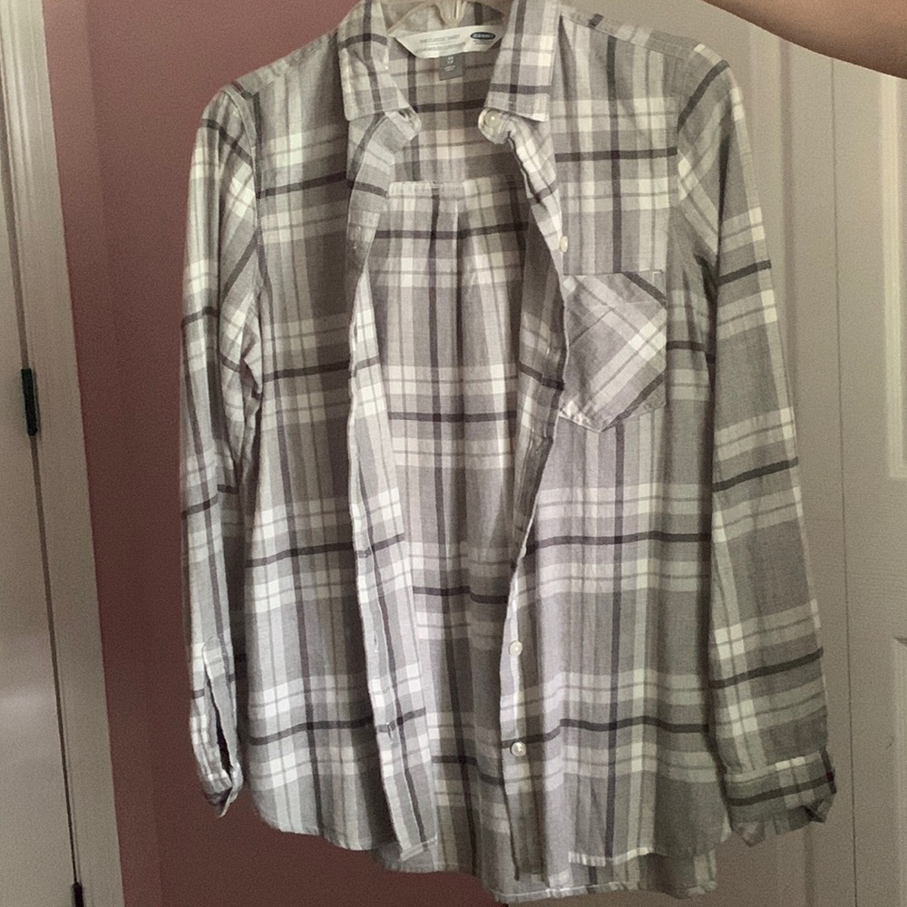 Gray Flannel Button Up